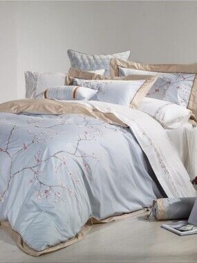 Mélange Home 3-Piece Duvet Set in Taupe and Gray